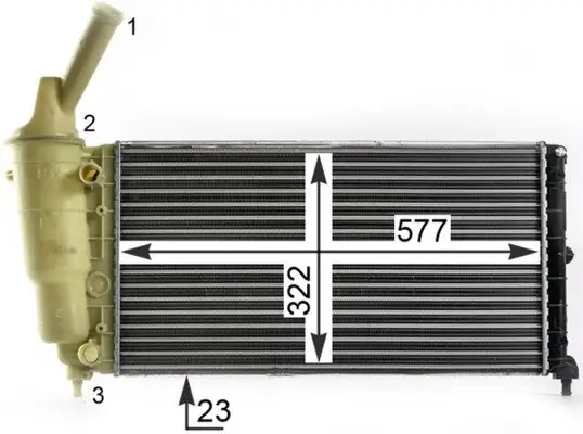 Kühler, Motorkühlung MAHLE CR 2007 000P Bild Kühler, Motorkühlung MAHLE CR 2007 000P