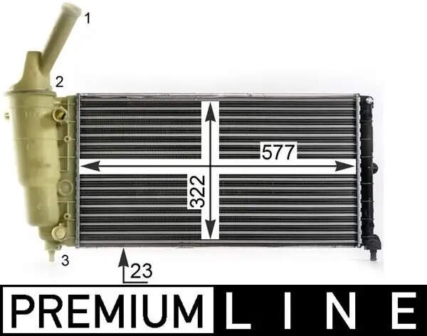 Kühler, Motorkühlung MAHLE CR 2007 000P