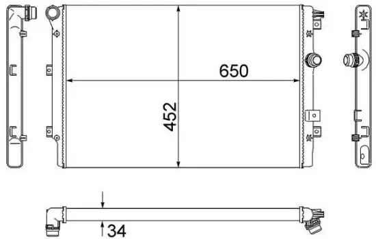 Kühler, Motorkühlung MAHLE CR 2032 000S Bild Kühler, Motorkühlung MAHLE CR 2032 000S