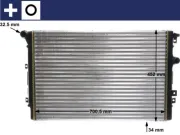 Kühler, Motorkühlung MAHLE CR 2032 000S
