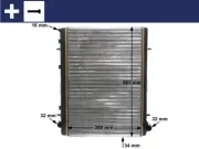 Kühler, Motorkühlung MAHLE CR 2033 000S