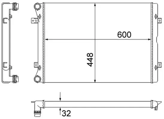 Kühler, Motorkühlung MAHLE CR 2038 000S Bild Kühler, Motorkühlung MAHLE CR 2038 000S