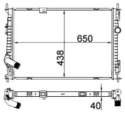 Kühler, Motorkühlung MAHLE CR 2058 000S