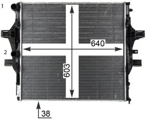 Kühler, Motorkühlung MAHLE CR 2088 000P Bild Kühler, Motorkühlung MAHLE CR 2088 000P