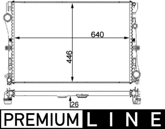 Kühler, Motorkühlung MAHLE CR 2101 000P Bild Kühler, Motorkühlung MAHLE CR 2101 000P