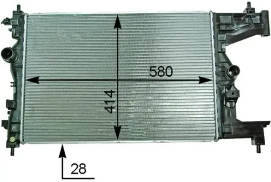 Kühler, Motorkühlung MAHLE CR 2114 000P Bild Kühler, Motorkühlung MAHLE CR 2114 000P