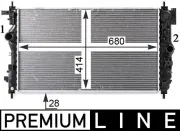 Kühler, Motorkühlung MAHLE CR 2115 000P