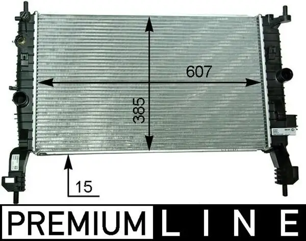 Kühler, Motorkühlung MAHLE CR 2120 000P