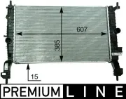 Kühler, Motorkühlung MAHLE CR 2120 000P