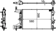 Kühler, Motorkühlung MAHLE CR 2122 000S