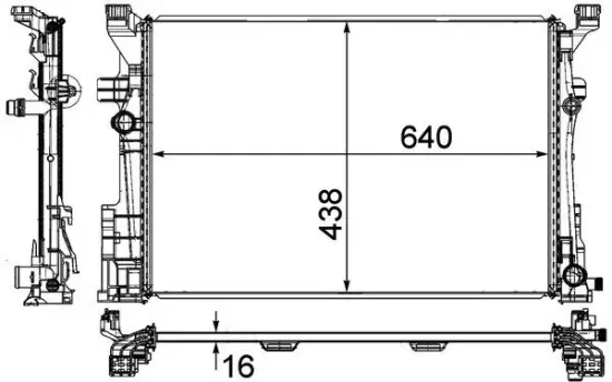 Kühler, Motorkühlung MAHLE CR 2169 000P Bild Kühler, Motorkühlung MAHLE CR 2169 000P