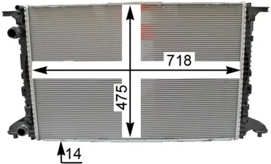 Kühler, Motorkühlung MAHLE CR 2176 000P Bild Kühler, Motorkühlung MAHLE CR 2176 000P