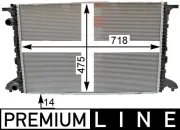 Kühler, Motorkühlung MAHLE CR 2176 000P