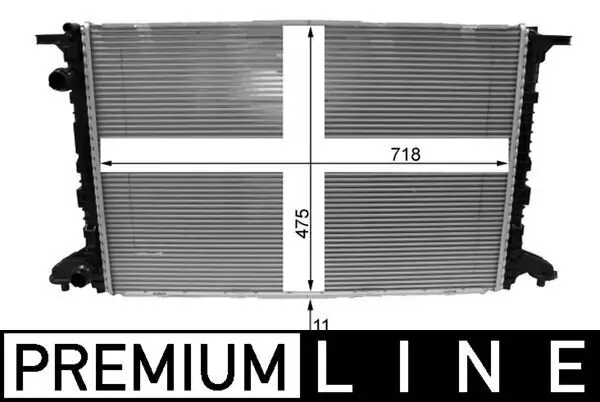 Kühler, Motorkühlung MAHLE CR 2177 000P