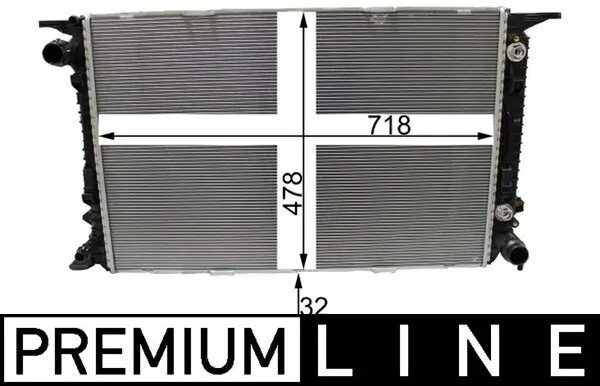 Kühler, Motorkühlung MAHLE CR 2178 000P