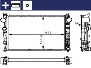 Kühler, Motorkühlung MAHLE CR 226 000S