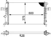 Kühler, Motorkühlung MAHLE CR 227 000S