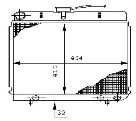 Kühler, Motorkühlung MAHLE CR 232 000P Bild Kühler, Motorkühlung MAHLE CR 232 000P