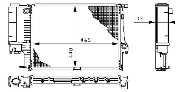 Kühler, Motorkühlung MAHLE CR 239 000S