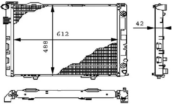 Kühler, Motorkühlung MAHLE CR 241 000P Bild Kühler, Motorkühlung MAHLE CR 241 000P