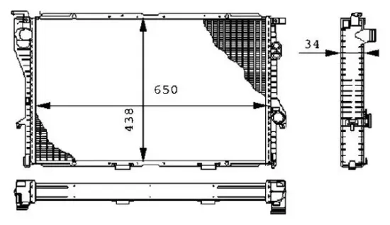 Kühler, Motorkühlung MAHLE CR 242 000P Bild Kühler, Motorkühlung MAHLE CR 242 000P