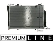 Kühler, Motorkühlung MAHLE CR 249 000P