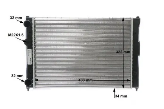 Kühler, Motorkühlung MAHLE CR 272 000S Bild Kühler, Motorkühlung MAHLE CR 272 000S