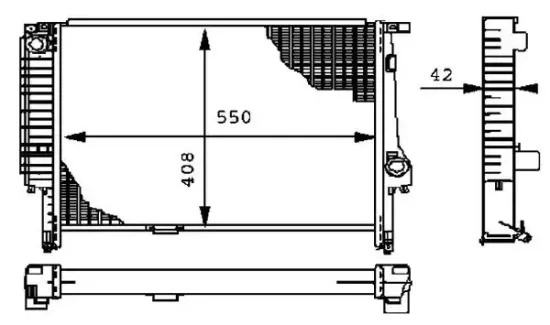 Kühler, Motorkühlung MAHLE CR 277 000P Bild Kühler, Motorkühlung MAHLE CR 277 000P