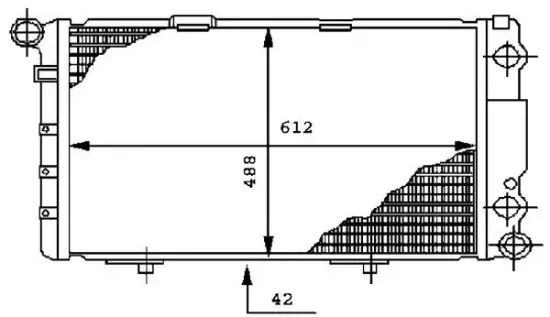 Kühler, Motorkühlung MAHLE CR 282 000P Bild Kühler, Motorkühlung MAHLE CR 282 000P