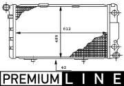 Kühler, Motorkühlung MAHLE CR 282 000P