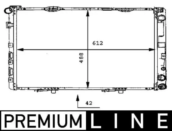 Kühler, Motorkühlung MAHLE CR 1412 000S Bild Kühler, Motorkühlung MAHLE CR 1412 000S