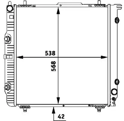 Kühler, Motorkühlung MAHLE CR 285 000P Bild Kühler, Motorkühlung MAHLE CR 285 000P