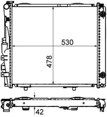 Kühler, Motorkühlung MAHLE CR 290 000S