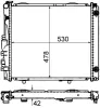 Kühler, Motorkühlung MAHLE CR 290 000S