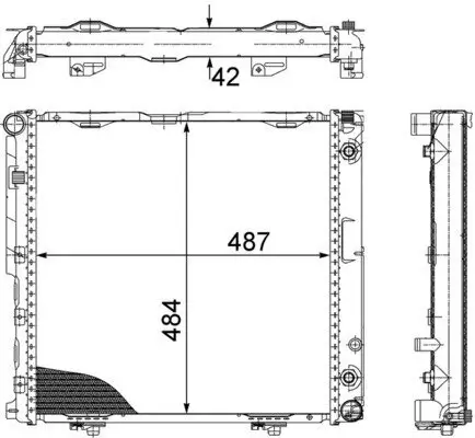 Kühler, Motorkühlung MAHLE CR 291 000S Bild Kühler, Motorkühlung MAHLE CR 291 000S