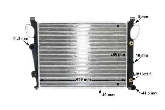 Kühler, Motorkühlung MAHLE CR 302 000S Bild Kühler, Motorkühlung MAHLE CR 302 000S