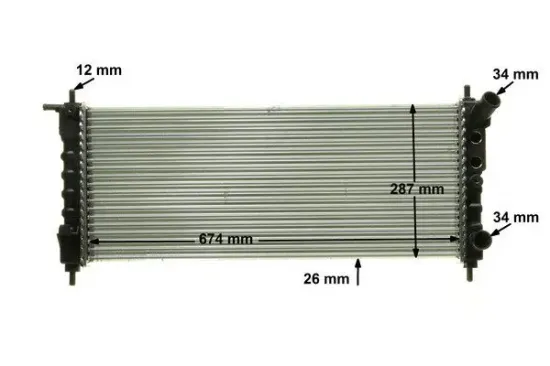 Kühler, Motorkühlung MAHLE CR 313 000P Bild Kühler, Motorkühlung MAHLE CR 313 000P