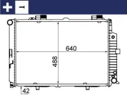 Kühler, Motorkühlung MAHLE CR 318 000S