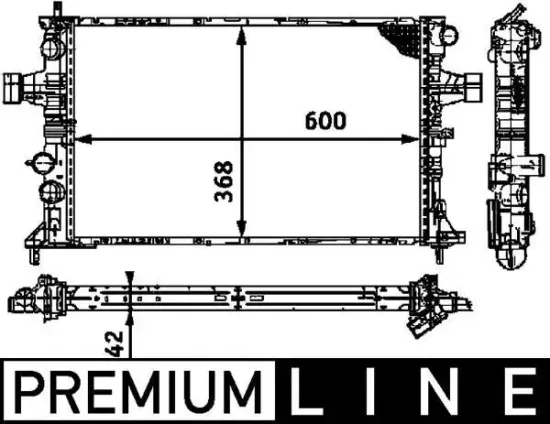Kühler, Motorkühlung MAHLE CR 1470 000S Bild Kühler, Motorkühlung MAHLE CR 1470 000S