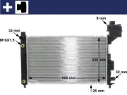 Kühler, Motorkühlung MAHLE CR 323 000S