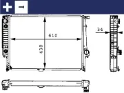 Kühler, Motorkühlung MAHLE CR 326 001S