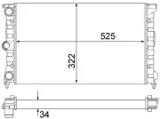 Kühler, Motorkühlung MAHLE CR 350 000S