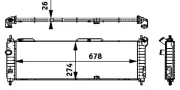 Kühler, Motorkühlung MAHLE CR 355 000S