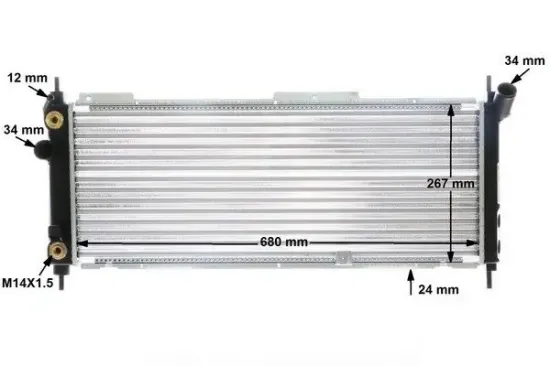 Kühler, Motorkühlung MAHLE CR 357 000S Bild Kühler, Motorkühlung MAHLE CR 357 000S