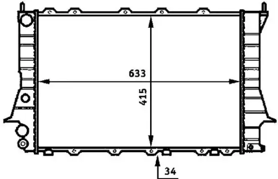 Kühler, Motorkühlung MAHLE CR 358 000S Bild Kühler, Motorkühlung MAHLE CR 358 000S
