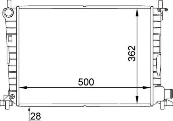 Kühler, Motorkühlung MAHLE CR 381 000P Bild Kühler, Motorkühlung MAHLE CR 381 000P