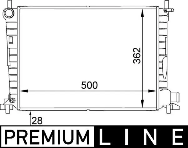 Kühler, Motorkühlung MAHLE CR 381 000P