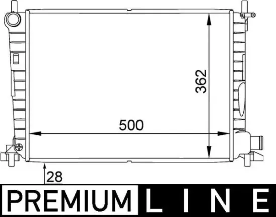 Kühler, Motorkühlung MAHLE CR 381 000P Bild Kühler, Motorkühlung MAHLE CR 381 000P