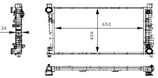 Kühler, Motorkühlung MAHLE CR 387 000S Bild Kühler, Motorkühlung MAHLE CR 387 000S