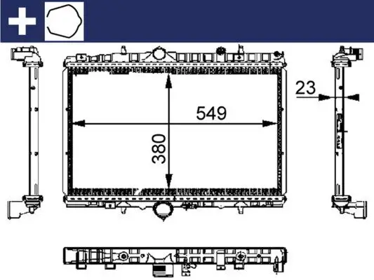Kühler, Motorkühlung MAHLE CR 392 000S Bild Kühler, Motorkühlung MAHLE CR 392 000S